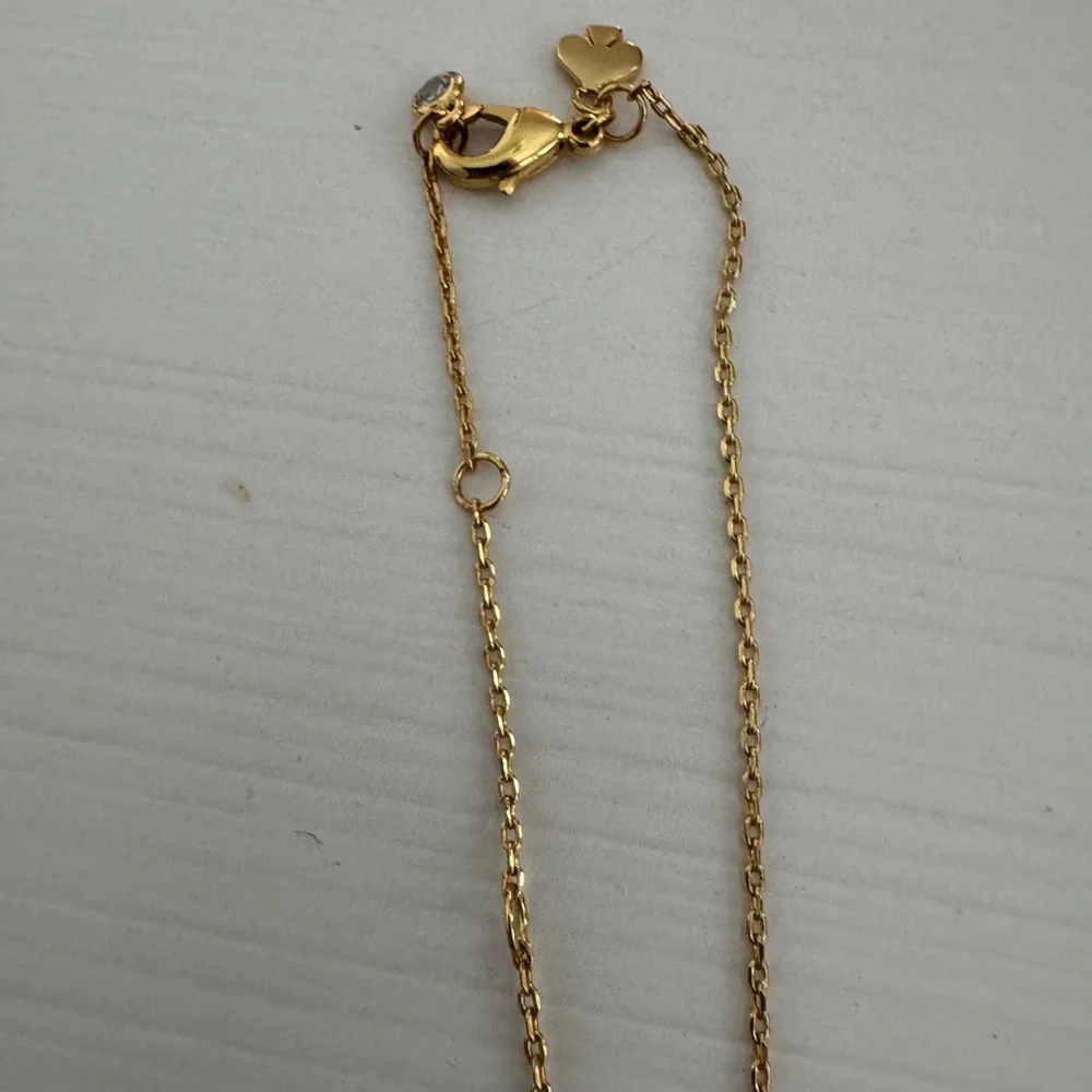 Kate Spade Neclace bracelet and earrings set gold jewelry